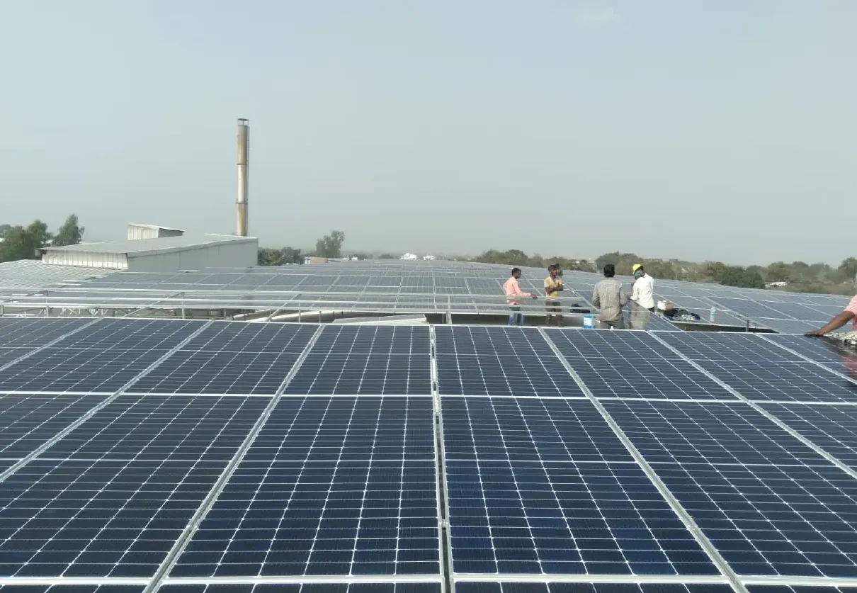Prem Textiles International 1 MWp rooftop solar plant, Barwah